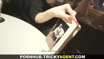 Tricky Agent's POV Seduction: Curvy Teen (18+) Brunette Takes It All