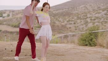 Lottie Magne's Wild Redhead Ride: Blowjobs, Licking & Hardcore Outdoor Fun
