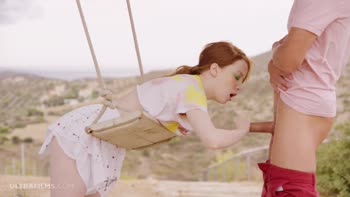 Lottie Magne's Wild Redhead Ride: Blowjobs, Licking & Hardcore Outdoor Fun