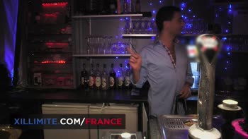 French Frenzy: Petite Brunette's Anal Sauna Seduction
