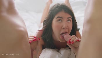 Lady D's Czech Delight: Two Big Cocks for One Horny Brunette