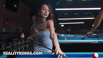 REALITY KINGS - Shrooms Q Gets Naughty With Her Man At The l Hall And Swallows His Cock