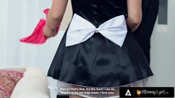 Jessica Ryan's Sweet Stepmom Seduction - Maid uniform lesbian delight