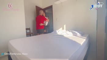 WineFlame's Cheating Wife Treats Neior to a Big Cock Blowjob