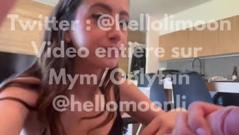 Helmoonoff - French Student's Sizzling POV Blowjob & Handjob
