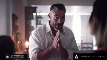 Stepdad's Secret Affair: Charles Dera Seduces Blonde Teen (18+) Anny Aurora