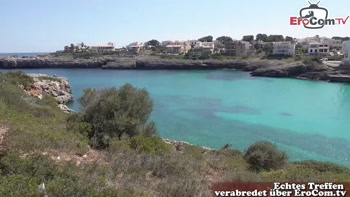 German tourist fucked publicly on the street in Mallorca