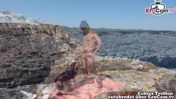 German tourist fucked publicly on the street in Mallorca