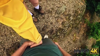 HUNT4K. She sucked a dick and kissed her BF after