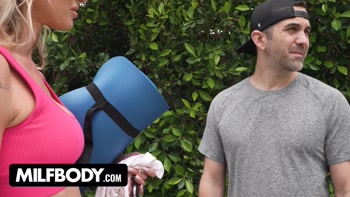 Barbie Feels Teaches a Private Workout for Donnie Rock