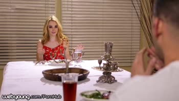 Lyra Law's Teen (18+) Blonde Lesbian Affair Caught by Dad
