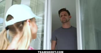 Vince Karter's Bossy Welcome: Petite Blonde Fucked on First Day