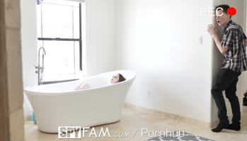 Danni Rivers' Step Brother Caught Watching Her Tan in Creepy SpyFam