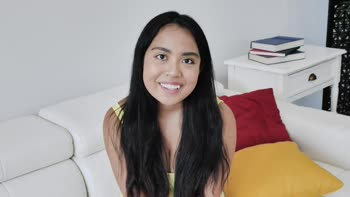 Luna Mills' Deepthroat Debut: Big Cock Asian Blowjob