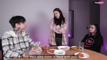 Pinkloving's Stepbrother Surprise: A Big Dick Blowjob in Episode 1