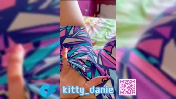 Kitty Danie's Sultry Post-Gym Solo