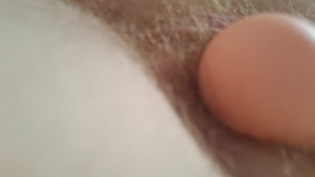 Ava Anson's Hairy Redhead Climaxes Multiple Times with Vibrator