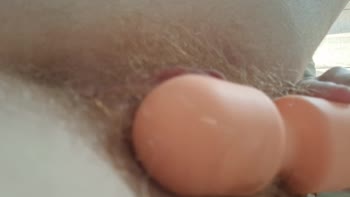 Ava Anson's Hairy Redhead Climaxes Multiple Times with Vibrator