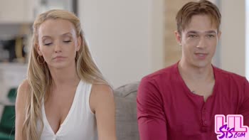 Amber Summer Seduces Stepbrother Jayden Marcos in a Steamy Casting Couch Scene