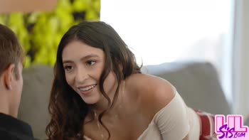 Amber Summer Seduces Stepbrother Jayden Marcos in a Steamy Casting Couch Scene