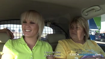 100 guys enjoy a mother and her daughter (Czech Gang Bang)