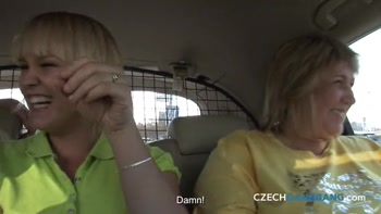100 guys enjoy a mother and her daughter (Czech Gang Bang)