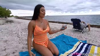 Public Beach Seduction: Stepsis Serena Santos Spills Secrets