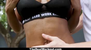 Mya Mayes: Fit Ebony Trainer Gets Rock Hard Cock in Raunchy Workout