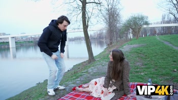 VIP4K. A Horny MILF picked up a Younger guy and Seduced him in the park