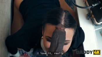 DADDY4K. WEDNESDAY ADDAM'S BIG BLACK COCK DREAM finally came true
