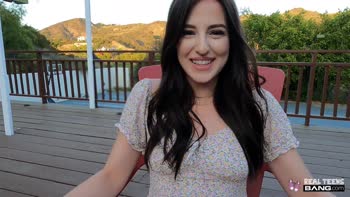 Real Teens (18+) - Beautiful Aubree Valentine Fucked On First Porn Casting