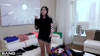 Bambi Black gets caught fucking in the woods