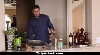 Bethany Benz's Titty Attack in the Bathroom