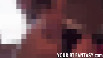 Bi Threesome Fantasies: POV Blowjob Training and Femdom Delight