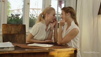 Nancy A and Alexis Stal's Steamy Lesbian Encounter