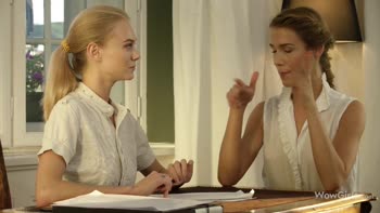 Nancy A and Alexis Stal's Steamy Lesbian Encounter