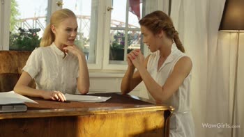 Nancy A and Alexis Stal's Steamy Lesbian Encounter