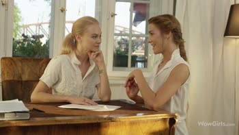 Nancy A and Alexis Stal's Steamy Lesbian Encounter