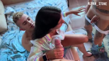 Ethan Lestray's Bisexual Bash: Threesome Anal Adventure