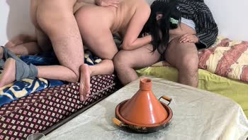 Arab Sex Ahlam - Ahlam's Arabian Anal Delight: 60FPS Threesome Frenzy