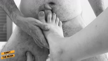Daddy's Feet Treat: KinkyNtheBrain's Squirty Footplay