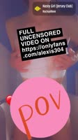 AlexisJ304's Sizzling Wet T-Shirt POV Solo