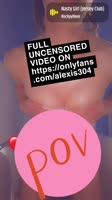 AlexisJ304's Sizzling Wet T-Shirt POV Solo