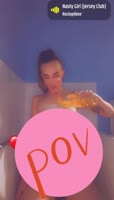 AlexisJ304's Sizzling Wet T-Shirt POV Solo