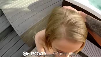 POVD Controlled Vibrator makes Leaking Tight Pussy Soaked