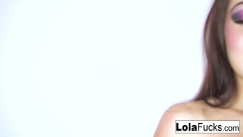 Sultry Lola Foxx's Solitary Delights: Petite Brunette Teasing