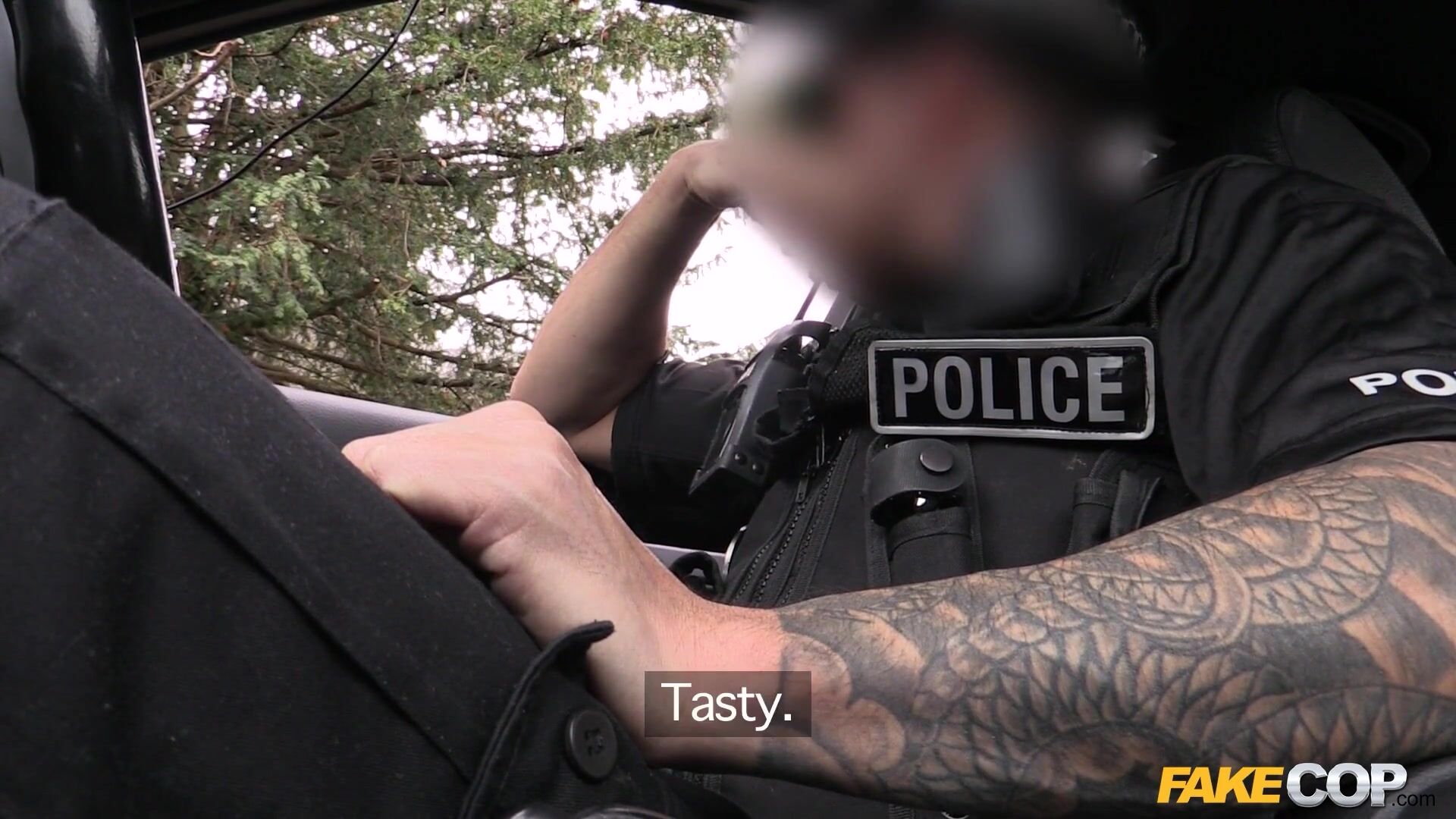 Fake Cop - Tattooed Punk Chick with Great Tits and Ass Fucked by COP