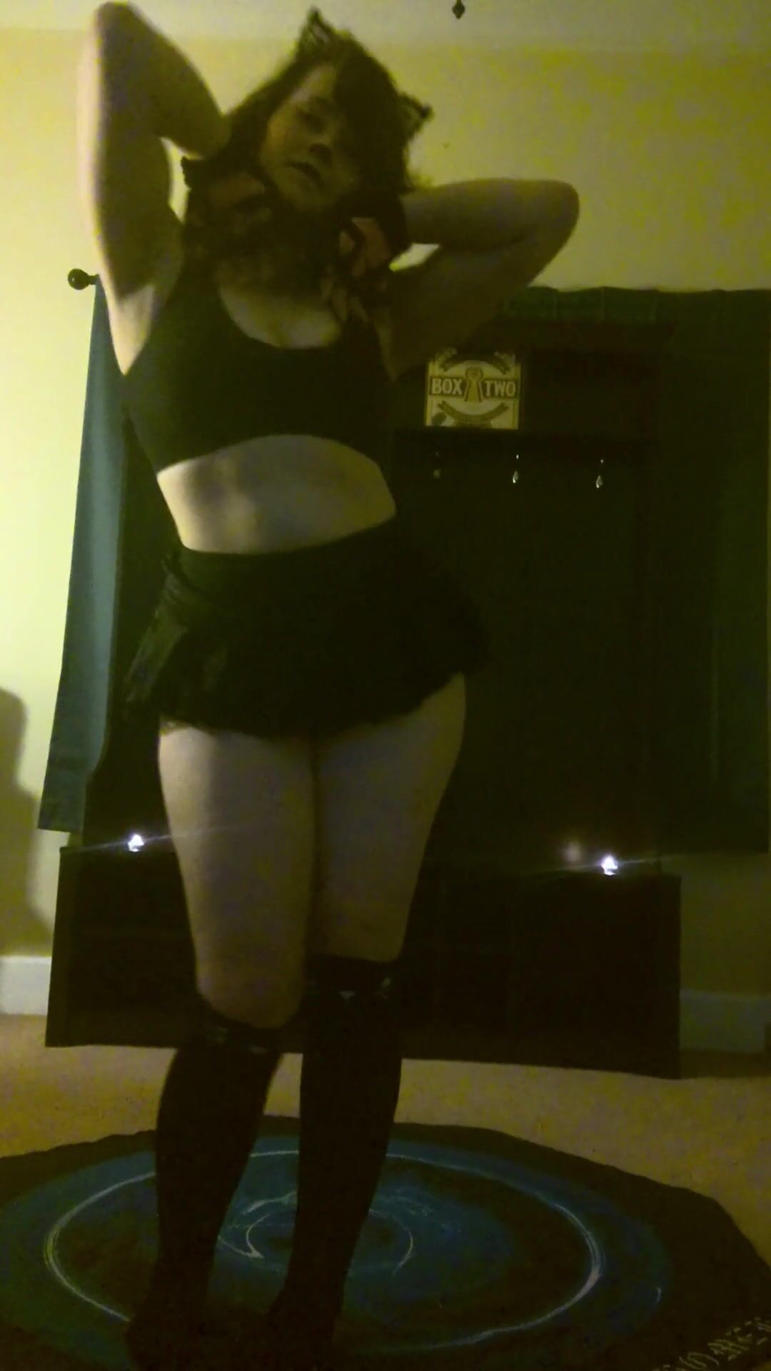 Goth GF Furry Mommy Stripteases for new Years