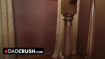 DadCrush - naughty raven-haired babe skipped class and gets her wet pussy fingerfucked