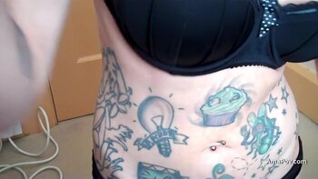 Damona Dragon's Tattooed Temptation: Sizzling Blowjob and Deepthroat